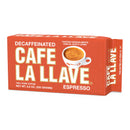 (2 pack) Cafe La Llave Decaf Dark Roast Espresso Ground Cuban Coffee, 8.8 oz -Rich and Bold - Premium Arabica Beans