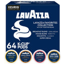 Lavazza Favorites Collection Variety Pack, K-Cup Pods, Light and Medium Roast Coffee, 64 Count