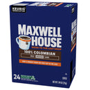 (4 pack) Maxwell House 100% Colombian Medium Roast K-Cup® Coffee Pods, 24 Count Box