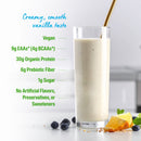 Orgain Organic Vegan 30g High Protein Powder, Plant Based Shake Drink, Prebiotic Fiber, Vanilla, 1.26lb