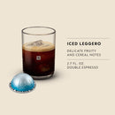 Nespresso Capsules Vertuo, Ice Leggero, 50-Count Double Espresso Coffee Pods