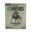 (4 pack) Black Rifle Coffee Company Fur Missile K-Cup Pods, Medium Roast, 22 Ct