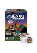(4 pack) Black Rifle Coffee Company Wakin the Neighbors High Caffeine Keurig K-Cup Pods, Medium Roast, 22 Ct