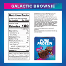 Pure Protein Bars, Galactic Brownie, Gluten Free, 20g Protein, 1.76 oz, 12 Count