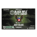 (6 pack) Black Rifle Coffee Company Just Black Keurig K-Cup Pods, Medium Roast, 12 Ct