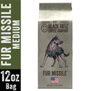 (6 pack) Black Rifle Coffee Company Fur Missile, Medium Roast, Ground Coffee, 12 oz