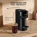 Nespresso Vertuo Next Coffee and Espresso Maker by De'Longhi, Glossy Black