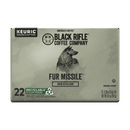 (4 pack) Black Rifle Coffee Company Fur Missile K-Cup Pods, Medium Roast, 22 Ct