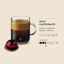 Nespresso Capsules Vertuo, Half Caffeinato, Mild Roast Coffee, 30-Count Coffee Pods