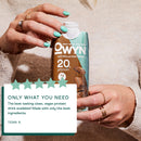 OWYN Plant-Based 20g Protein Shake, Dark Chocolate, 11.15 oz, 12 Count