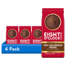(4 pack) Eight O'Clock Coffee Medium Roast Ground 100% Colombian Peaks Coffee 30 oz