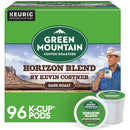 (4 pack) Green Mountain Coffee Roasters, Horizon Blend Coffee by Kevin Costner Dark Roast K-Cup Coffee Pods, 24 Count
