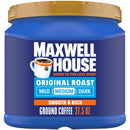 (6 pack) Maxwell House Original Medium Roast Ground Coffee, 27.5 oz Canister, Medium