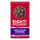 (2 pack) Eight O'Clock Coffee Dark Italian Espresso Whole Bean Medium Roast Arabica Coffee 10 oz