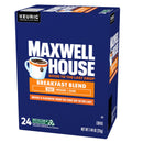 (4 pack) Maxwell House Breakfast Blend Mild Roast K-Cup® Coffee Pods, 24 Count Box