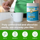 Orgain Grass-Fed & Pasture Raised Collagen Peptides + Prebiotic & 1 Billion CFU Probiotics, Unflavored, 1lb