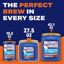 (6 pack) Maxwell House Original Medium Roast Ground Coffee, 27.5 oz Canister, Medium