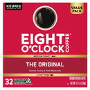 Eight O'Clock Value Pack K-Cup Pods Medium Roast Ground Coffee The Original - 32 Ct