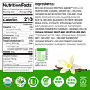 Orgain Organic Vegan 30g High Protein Powder, Plant Based Shake Drink, Prebiotic Fiber, Vanilla, 1.26lb