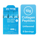 (3 pack) Vital Proteins Collagen Peptides Powder Stick Packs for Joints, Hair, Skin and Nails, Unflavored Collagen Support, 8 Count