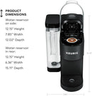Keurig K-Supreme Single Serve K-Cup Pod Coffee Maker, MultiStream Technology, 4 Brew Sizes, 66oz Dual-Position Removable Reservoir, Black