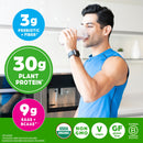 Orgain Organic Vegan 30g High Protein Powder, Plant Based Shake Drink, Prebiotic Fiber, Vanilla, 1.26lb