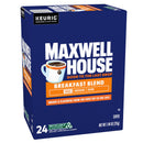 (4 pack) Maxwell House Breakfast Blend Mild Roast K-Cup® Coffee Pods, 24 Count Box