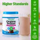 Orgain Organic Vegan 21g Protein Powder + 50 Superfoods, Plant Based, Chocolate 1.12lb