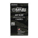 (4 pack) Black Rifle Coffee Company Just Black Keurig K-Cup Pods, Medium Roast, 22 Ct