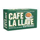 (4 pack) Cafe La Llave Dark Roast Ground Espresso Coffee, 10 oz Brick, Cuban-Style Blend