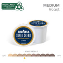Lavazza Super Crema, Single Serve Keurig® K-Cup® Pods, Medium Espresso Roast Coffee, 1 Box, 96 Count