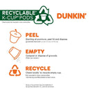 Dunkin' French Vanilla Medium Roast K-Cup Coffee Pods 88 Count, Keurig Compatible, Arabica Coffee, Smooth Vanilla Flavor