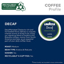 Lavazza Decaf, Single-Serve Keurig K-Cup Pods, Medium Roast Coffee, 60-Count Box (6 Packs of 10)