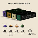 Nespresso Vertuo Capsules, Medium and Dark Roast Variety Pack, Melozio, Stormio, Altissio and Double Espresso Chiaro, 40-Count Coffee Pods, Brews 7.8 fl oz, 2.7 fl oz, and 1.35 fl oz