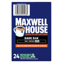 (4 pack) Maxwell House Dark Silk Dark Roast Keurig K-Cup Coffee Pods, 24 Count Box