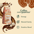 Four Sigmatic Focus Half Caf Ground Coffee | Organic Half Caf Ground Coffee with Lion's Mane Mushroom and Yacon for Mental Clarity & Energy Support