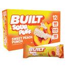 BUILT Puff Protein Bars, Variety Pack, 15g-17g Protein - 12 Count