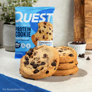 Quest Nutrition Chocolate Chip Cookie, 15g Protein, 1g Sugar, 2g Net Carbs, Keto Friendly, High Protein, 12 Count