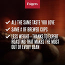 Folgers Simply Smooth Medium Roast Ground Coffee 23 oz Canister, AromaSeal Container, Smooth Flavor, Stomach Friendly Coffee