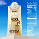 Muscle Milk Pro 33g High Protein Shake Ultra Filtered Milk, Vanilla Creme, 11 fl oz, 12 pack