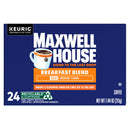 (4 pack) Maxwell House Breakfast Blend Mild Roast K-Cup® Coffee Pods, 24 Count Box