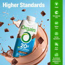 Orgain 20g Vegan Protein Shake, Plant Based, No Added Sugar- Creamy Chocolate 11oz, 12ct