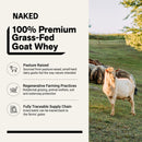 NAKED Goat - Pasture Fed Goat Whey Protein Powder from Small-Herd Wisconsin Dairies, 2Lb Bulk, GMO Free, Soy Free. Easy to Digest - All Natural - 23 Grams of Protein - 30 Servings