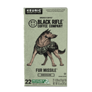 (4 pack) Black Rifle Coffee Company Fur Missile K-Cup Pods, Medium Roast, 22 Ct