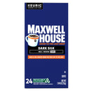 (4 pack) Maxwell House Dark Silk Dark Roast Keurig K-Cup Coffee Pods, 24 Count Box