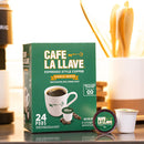 Café La Llave Espresso Single Serve Coffee Pods, Dark Roast, 24ct