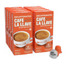 Café La Llave Decaf Espresso Aluminum Capsules, Dark Roast, 80ct