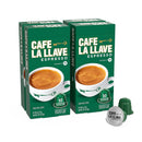 Café La Llave Espresso Aluminum Capsules, Dark Roast, 40ct