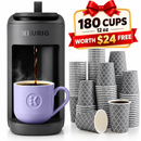 Keurig K-Mini Mate Single Serve K-Cup Pod Coffee Maker, Brews Up to 12 oz Cup, Compact Portable Coffee Machine for Small Spaces, Great for Dorms & Offices, Black