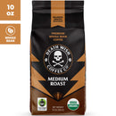 Death Wish Coffee, Organic and Fair Trade, Medium Roast, Whole Bean Coffee, 10 oz